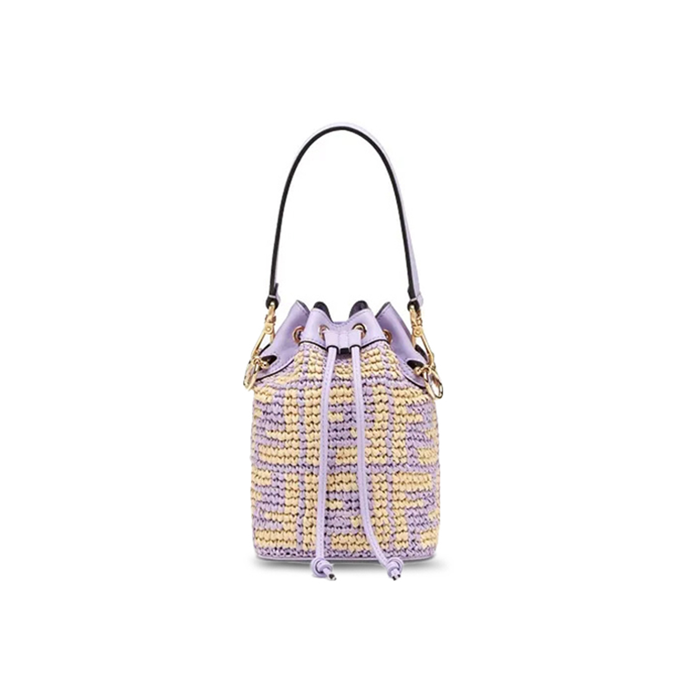 F**di mini mon tresor logo bucket bag anemone purple 8bs010ad6jf1c6u (18*12*10cm)